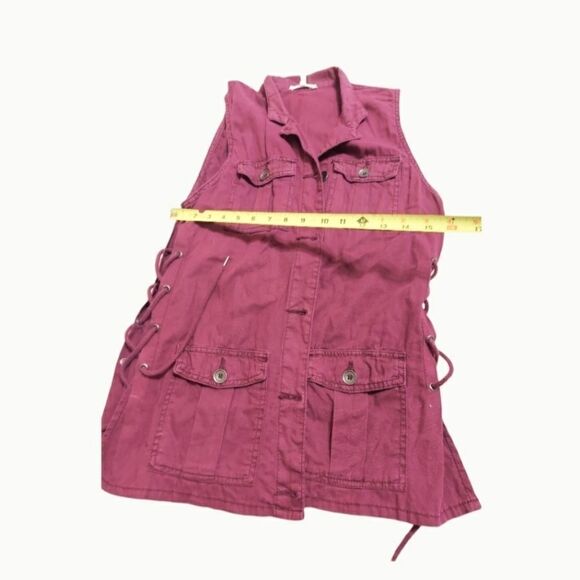 𝅺plum color womens Maurices vest womens Size XS - Picture 9 of 10